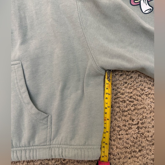 Green Santa Cruz Skateboards Mushroom Graphic Women's Cropped Sweater - Picture 12 of 13